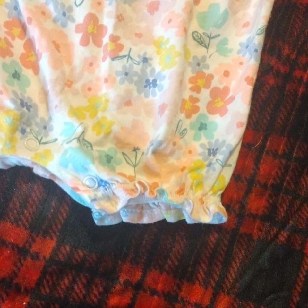 Floral Kids Sleeveless Romper - Picture 6 of 7